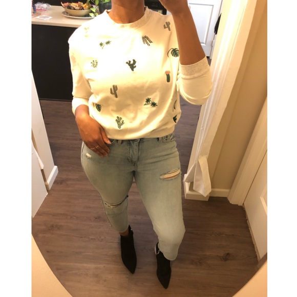 Dress Forum ivory cactus sweatshirt - Picture 2 of 14